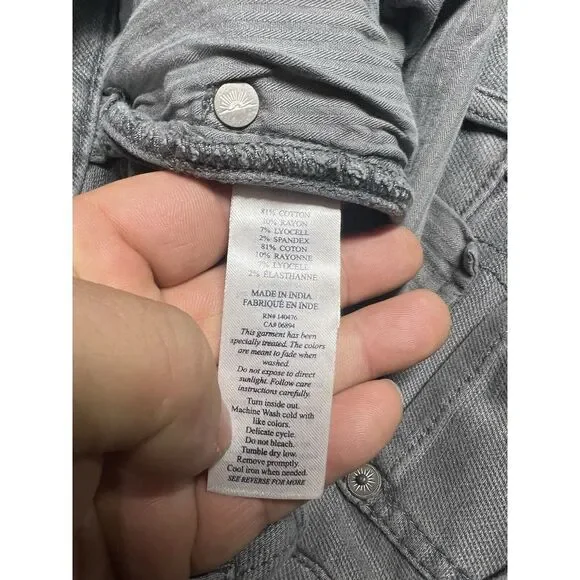 Faherty Comfort Twill Jeans Mens 30x29 Slate Gray Stretch Straight Leg - Picture 5 of 13